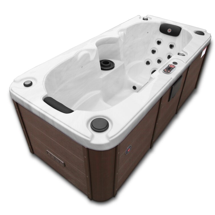 Canadian Spa Co Yukon 2 Person 16 Jet Acrylic Rectangular Plug And Play Hot Tub With